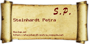 Steinhardt Petra névjegykártya